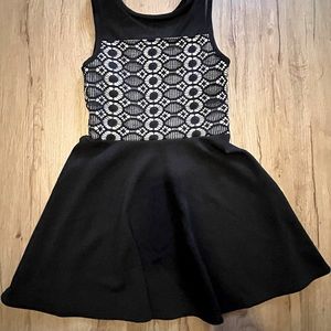 ⭐️Black Culture Dress for Girl with Lace on Top Size 10